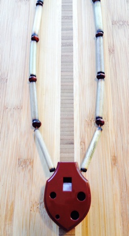 Bamboo Beaded Ocarina Necklace